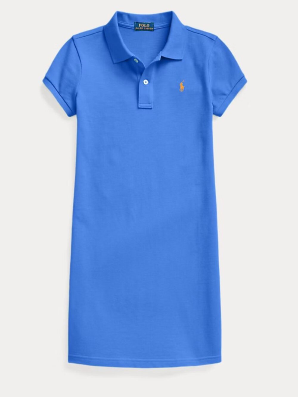 🌟 POLO RALPH LAUREN 🌟 GIRL'S PIQUE COTTON MESH POLO SHIRT DRESS BLUE SZ XL
